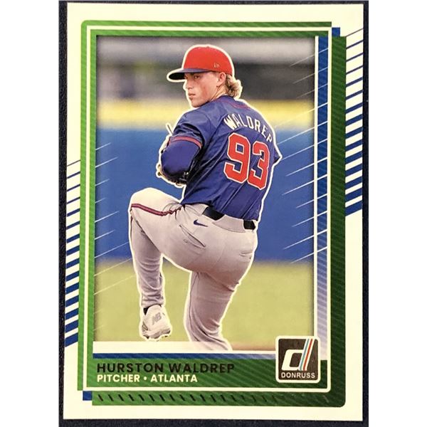 2025 DONRUSS BASEBALL HURSTON WALDREP ROOKIE CARD