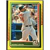 Image 1 : 2025 DONRUSS BASEBALL YELLOW FLASH MANNY RAMIREZ (HOF)
