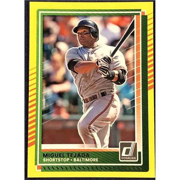 2025 DONRUSS BASEBALL YELLOW FLASH MIGUEL TEJADA