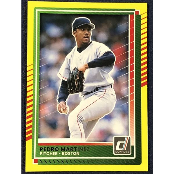2025 DONRUSS BASEBALL YELLOW FLASH PEDRO MARTINEZ (HOF)