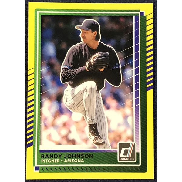 2025 DONRUSS BASEBALL YELLOW FLASH RANDY JOHNSON (HOF)