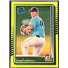 Image 1 : 2025 DONRUSS BASEBALL YELLOW FLASH ZEBBY MATTHEWS ROOKIE CARD