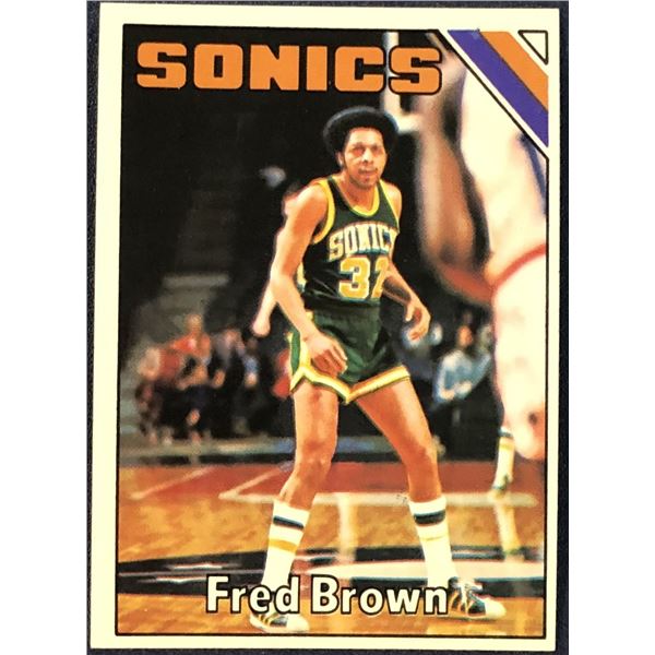 1975-76 TOPPS NBA BASKETBALL FRED BROWN