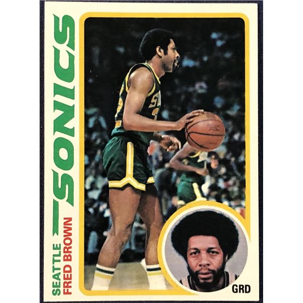 1978-79 TOPPS NBA BASKETBALL FRED BROWN