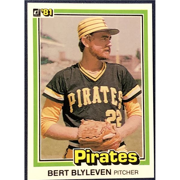 1981 DONRUSS BASEBALL BERT BLYLEVEN (HOF)