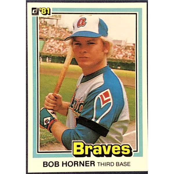 1981 DONRUSS BASEBALL BOB HORNER