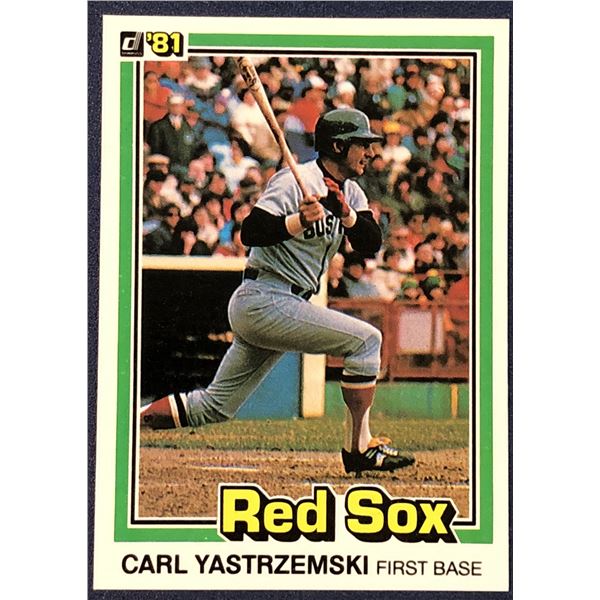 1981 DONRUSS BASEBALL CARL YASTRZEMSKI (HOF)