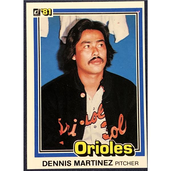 1981 DONRUSS BASEBALL DENNIS MARTINEZ