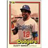 Image 1 : 1981 DONRUSS BASEBALL DUSTY BAKER