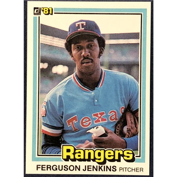 1981 DONRUSS BASEBALL FERGIE JENKINS (HOF)