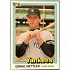 Image 1 : 1981 DONRUSS BASEBALL GRAIG NETTLES