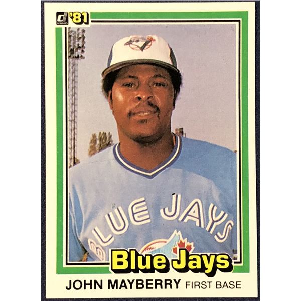 1981 DONRUSS BASEBALL JOHN MAYBERRY