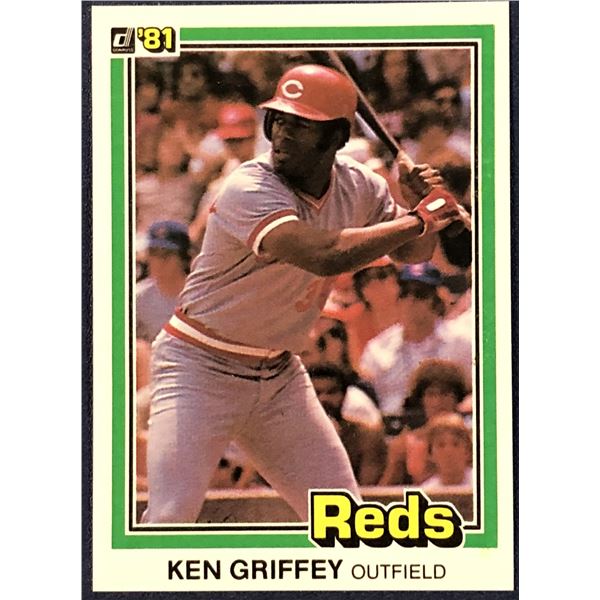 1981 DONRUSS BASEBALL KEN GRIFFEY