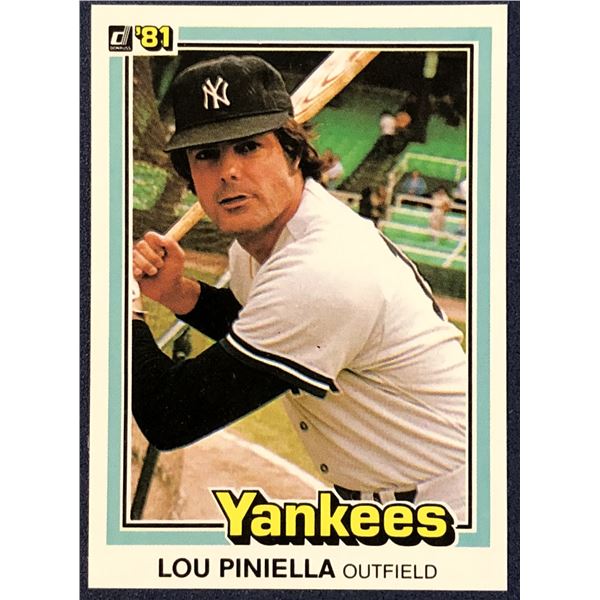 1981 DONRUSS BASEBALL LOU PINIELLA