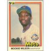 Image 1 : 1981 DONRUSS BASEBALL MOOKIE WILSON ROOKIE CARD
