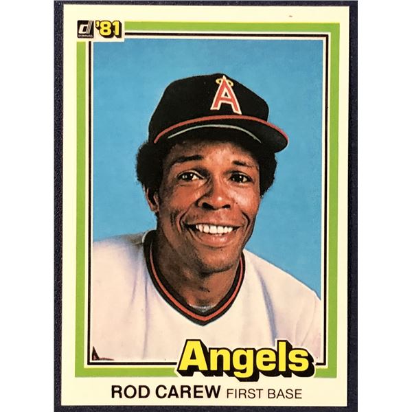 1981 DONRUSS BASEBALL ROD CAREW (HOF)