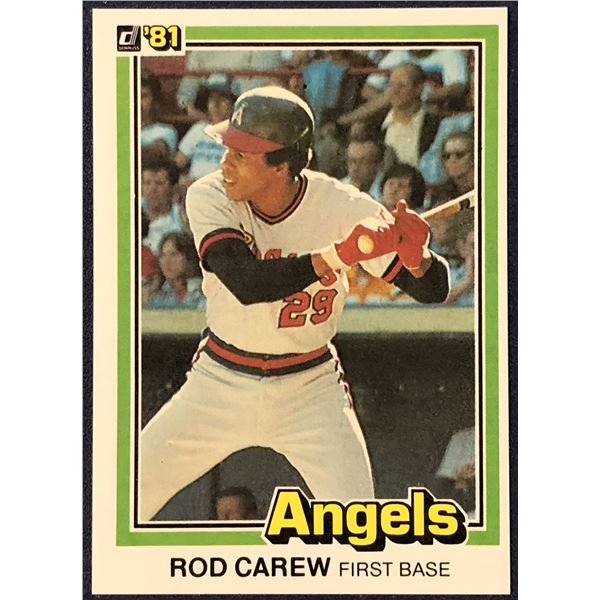 1981 DONRUSS BASEBALL ROD CAREW (HOF)