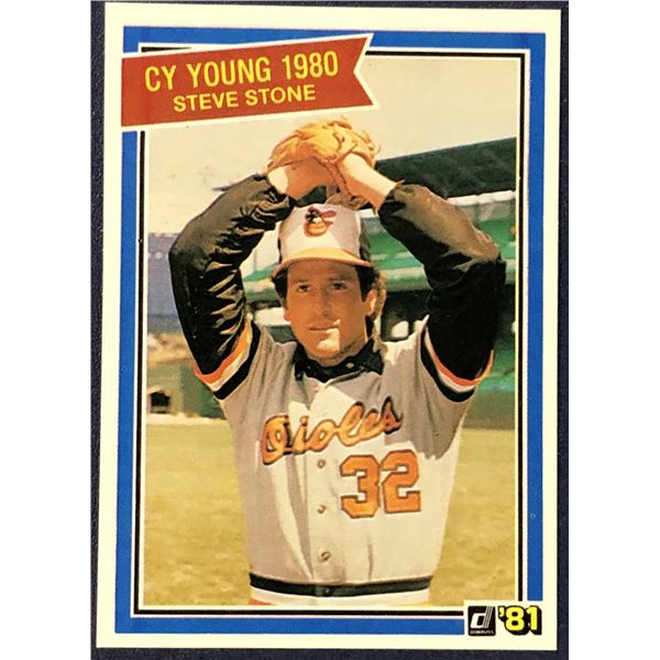 1981 DONRUSS BASEBALL STEVE STONE