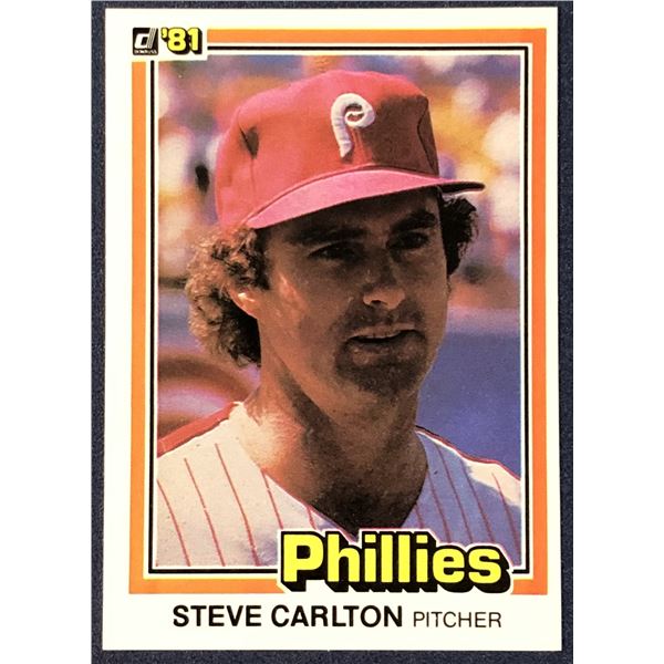 1981 DONRUSS BASEBALL STEVE CARLTON (HOF)