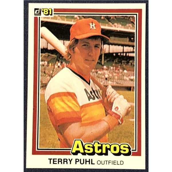1981 DONRUSS BASEBALL TERRY PUHL