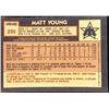 Image 2 : 1984 O-PEE-CHEE MATT YOUNG ROOKIE CARD