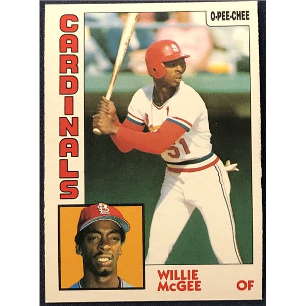 1984 O-PEE-CHEE WILLIE McGEE
