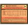 Image 2 : 1989 TOPPS BARRY BONDS