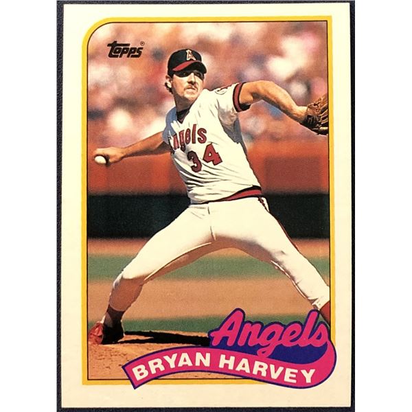 1989 TOPPS BRYAN HARVEY ROOKIE CARD