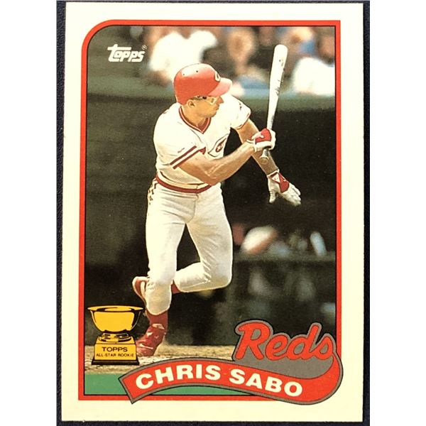 1989 TOPPS CHRIS SABO ROOKIE CARD