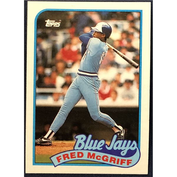 1989 TOPPS FRED McGRIFF