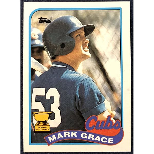1989 TOPPS MARK GRACE ROOKIE CARD