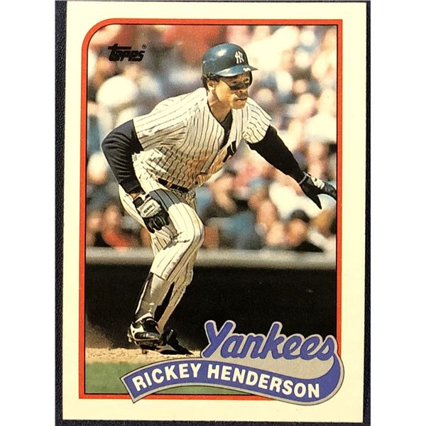 1989 TOPPS RICKEY HENDERSON (HOF)
