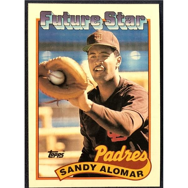 1989 TOPPS SANDY ALOMAR ROOKIE CARD