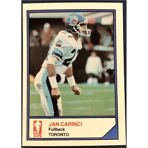 1984 JOGO CFL FOOTBALL JAN CARINCI