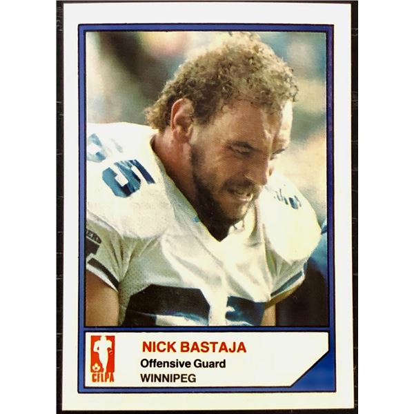 1984 JOGO CFL FOOTBALL NICK BASTAJA