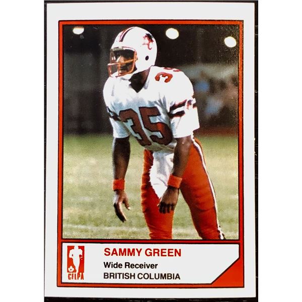 1984 JOGO CFL FOOTBALL SAMMY GREEN