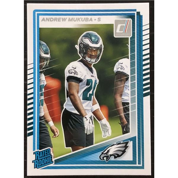 2025 DONRUSS RATED ROOKIE ANDREW MUKUBA
