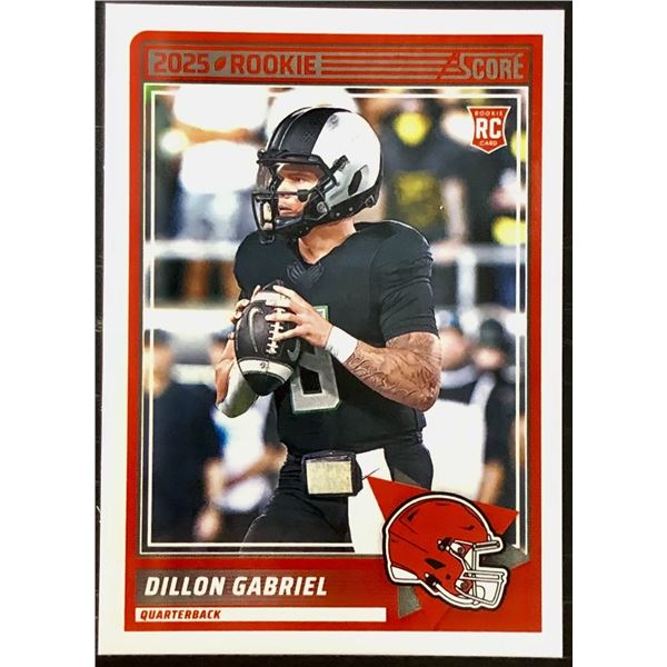 2025 PANINI SCORE DILLON GABRIEL ROOKIE CARD