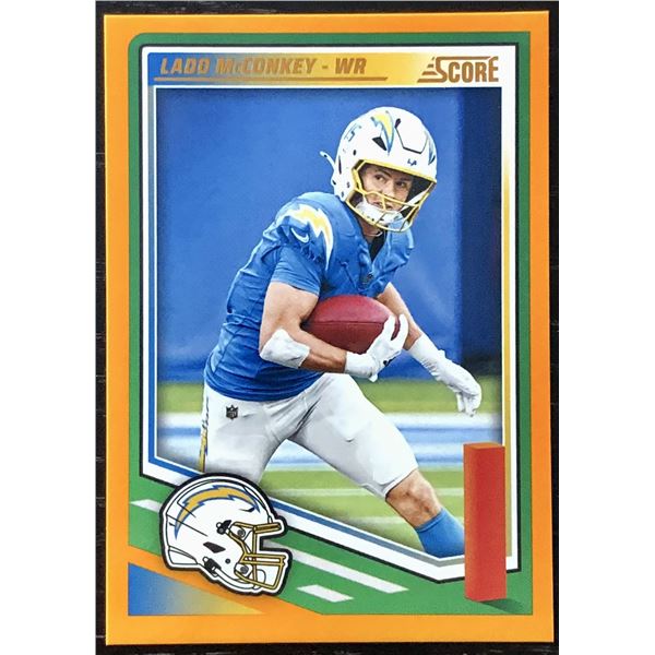 2025 PANINI SCORE ORANGE PARALLEL LADD McCONKEY ROOKIE CARD
