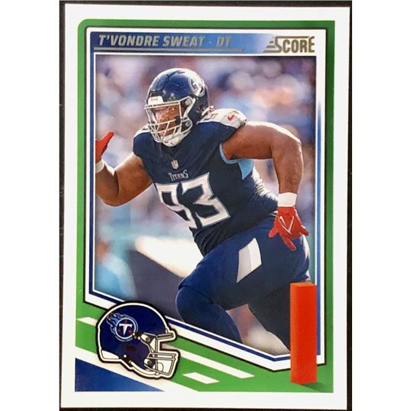 2025 PANINI SCORE T'VONDRE SWEAT ROOKIE CARD
