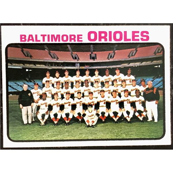 1973 TOPPS BALTIMORE ORIOLES