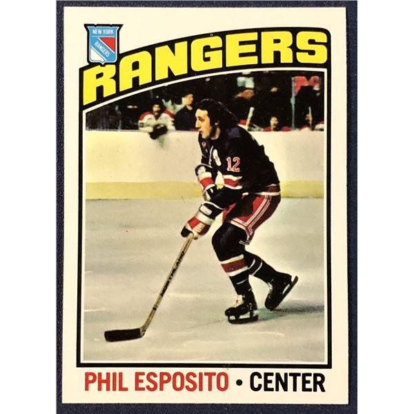 1976-77 TOPPS NHL HOCKEY PHIL ESPOSITO (HOF)