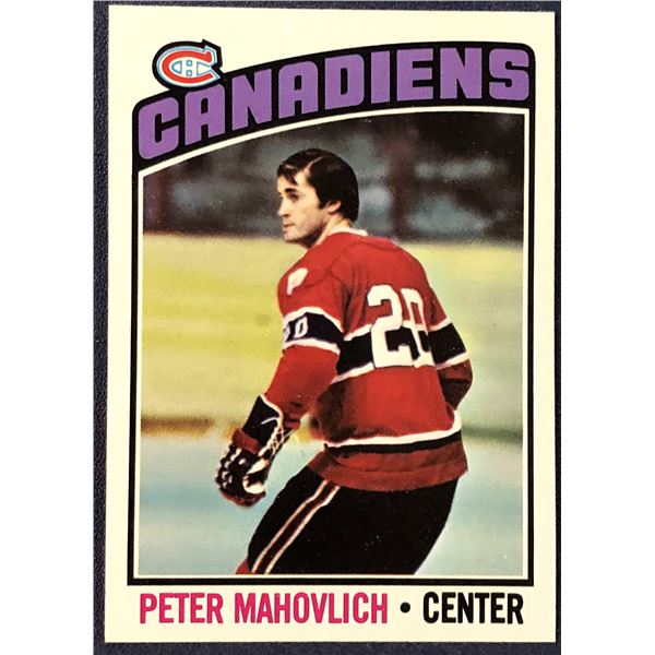 1976-77 TOPPS NHL HOCKEY PETER MAHOVLICH (HOF)