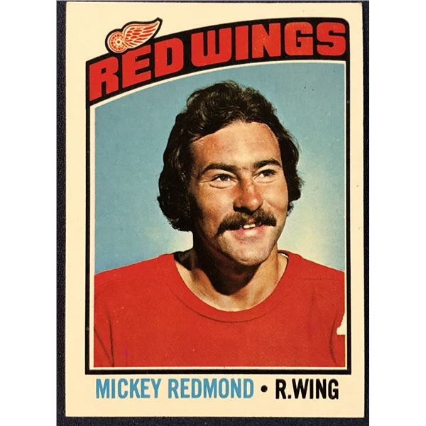1976-77 TOPPS NHL HOCKEY MICKEY REDMOND