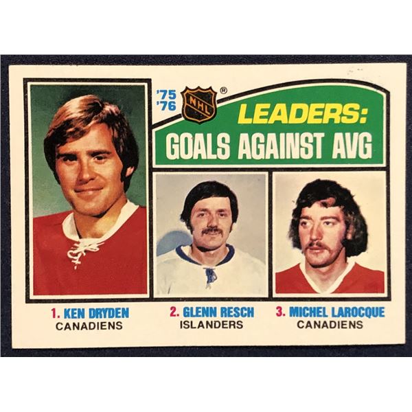 1976-77 TOPPS NHL HOCKEY KEN DRYDEN (HOF)