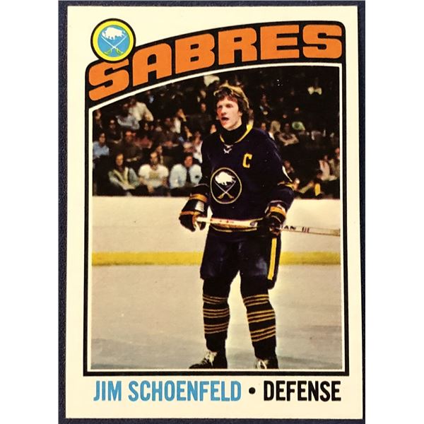1976-77 TOPPS NHL HOCKEY JIM SCHOENFELD