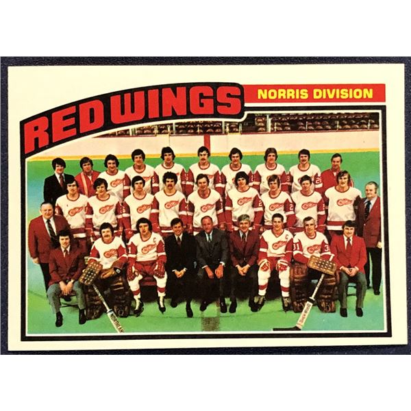 1976-77 TOPPS NHL HOCKEY DETROIT RED WINGS