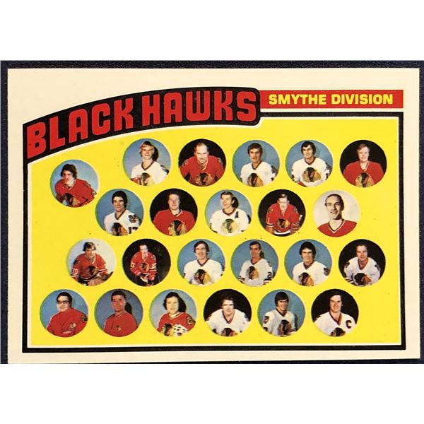 1976-77 TOPPS NHL HOCKEY CHICAGO BLACK HAWKS