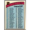 Image 1 : 1976-77 TOPPS NHL HOCKEY CHECKLIST