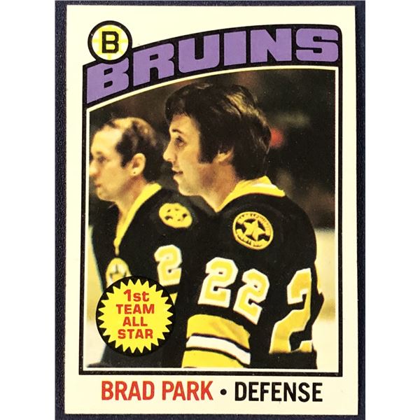 1976-77 TOPPS NHL HOCKEY BRAD PARK (HOF)